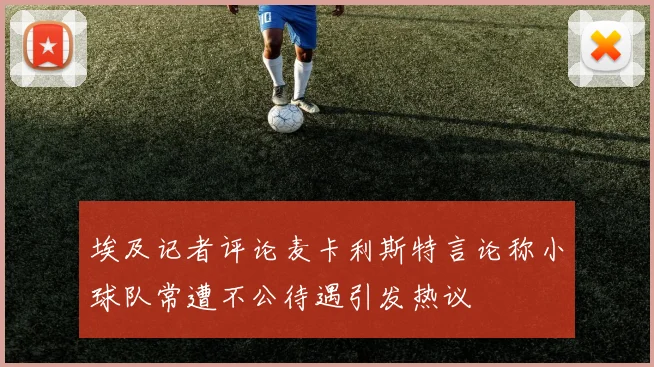 埃及记者评论麦卡利斯特言论称小球队常遭不公待遇引发热议